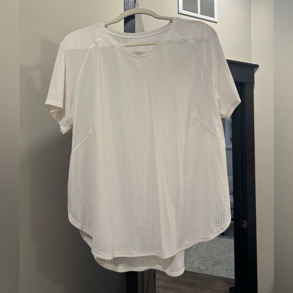 Lululemon White Athletic Top with Detail